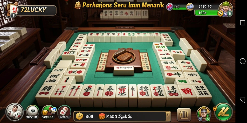 Tampilan gameplay Mahjong di 72LUCKY yang mengasyikkan.
