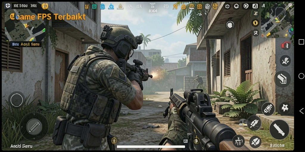 Tampilan screenshot 8364 dengan aksi gameplay FPS yang seru.