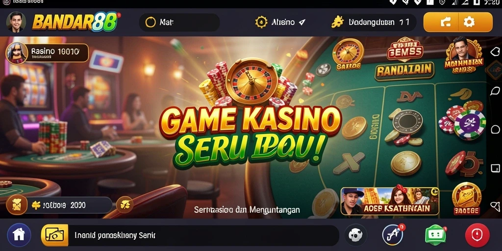 Tampilan menarik gameplay Kasino di BANDAR88