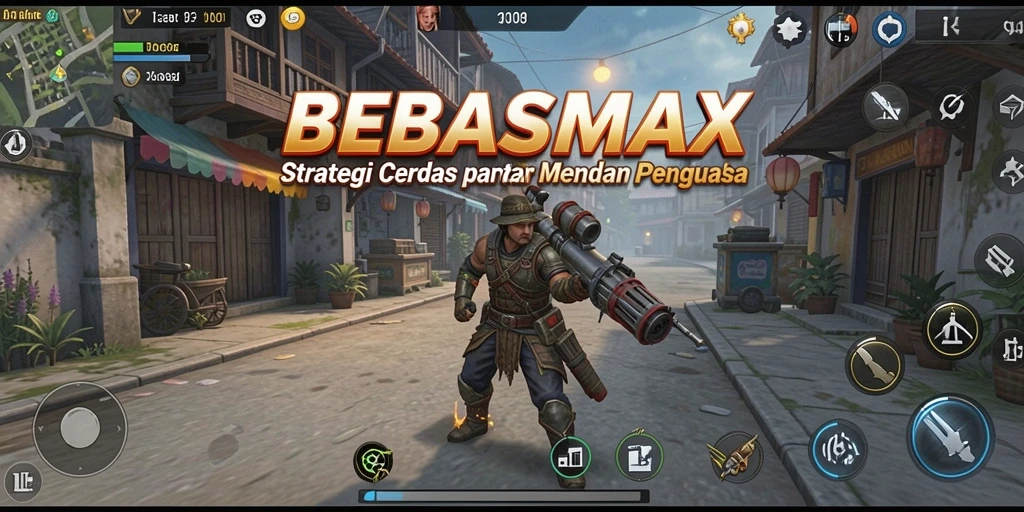 Tampilan screenshot gameplay BEBASMAX dengan aksi strategi yang mendebarkan.