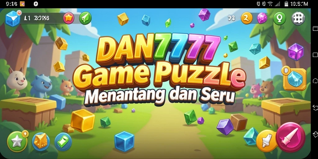 Screenshot gameplay yang menunjukkan berbagai tantangan Puzzle.