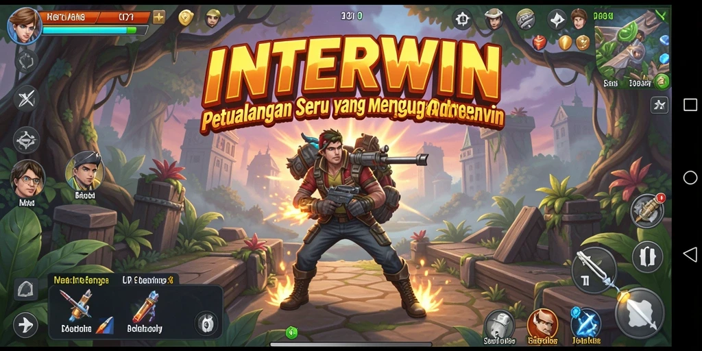 Tampilan gameplay INTERWIN yang menegangkan dan penuh petualangan.