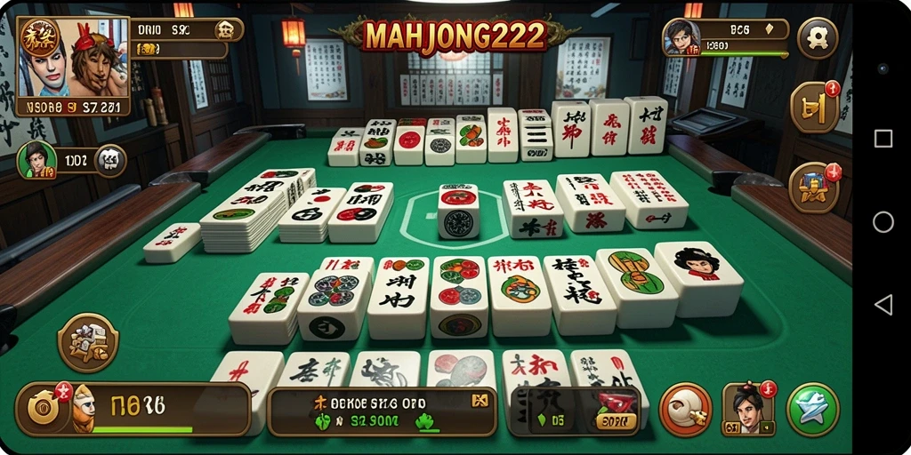 Screenshot gameplay MAHJONG222 menampilkan aksi seru permainan Arcade.