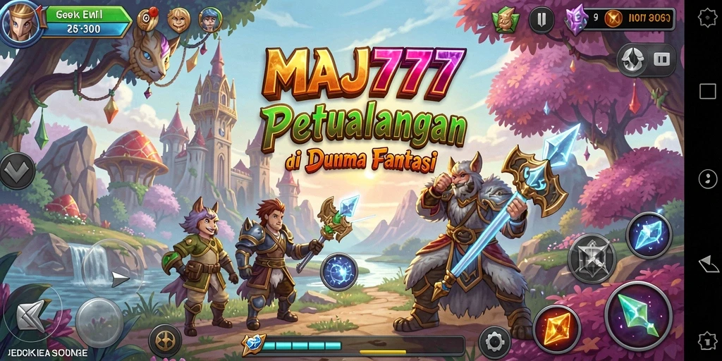 Tampilan gameplay MAJ777 dengan pertarungan seru dan karakter menarik.