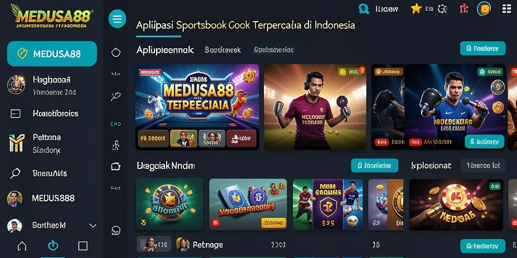 Tampilan gameplay Sportsbook MEDUSA88 yang menarik dan interaktif.