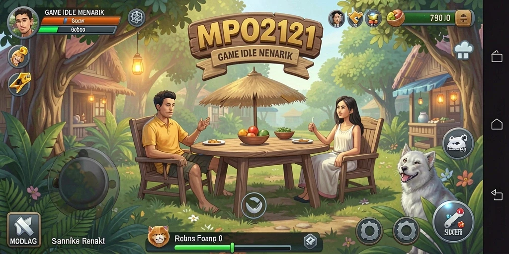 Screenshot gameplay MPO2121 yang menampilkan aksi karakter dalam mode Idle.