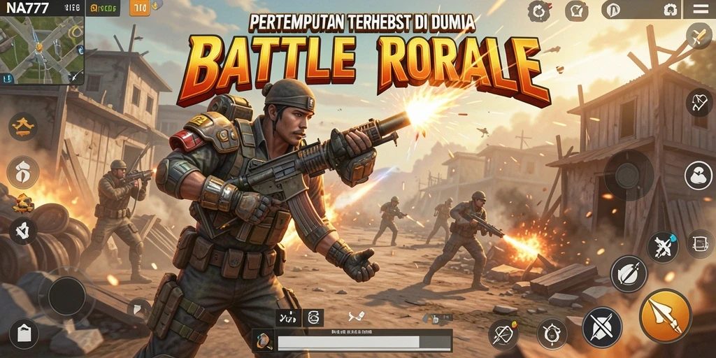 Screenshot menampilkan aksi pertempuran intens di NA777.