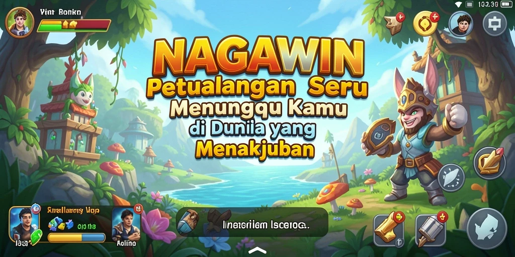 Tampilan gameplay NAGAWIN yang menakjubkan dan seru.