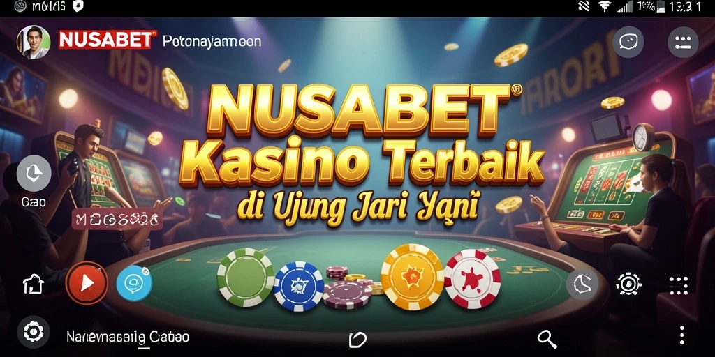 Screenshot permainan Kasino NUSABET menampilkan pengalaman bermain yang mendebarkan.
